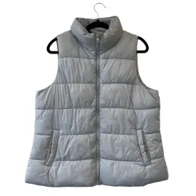 baby blue puffer vest - L