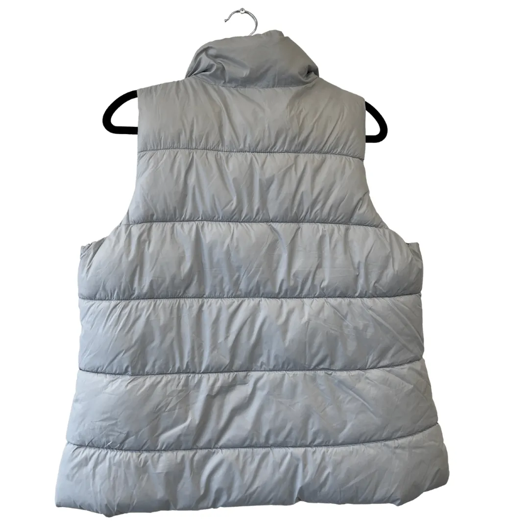 baby blue puffer vest - L