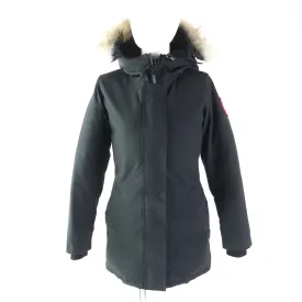 Canada Goose Victoria Parka Down Coat XS Black