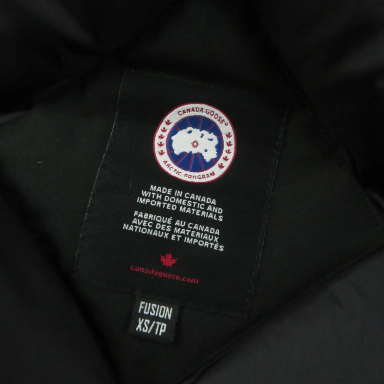 Canada Goose Victoria Parka Down Coat XS Black