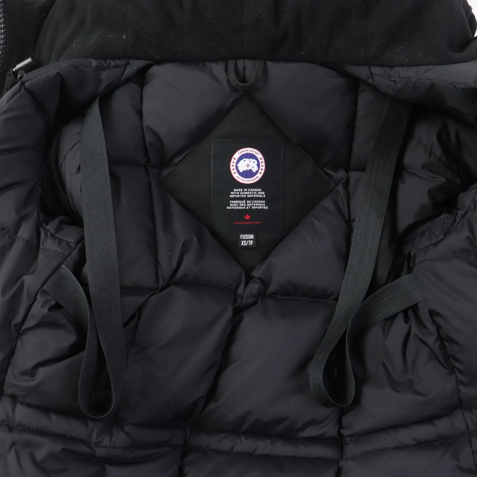 Canada Goose Victoria Parka Down Coat XS Black