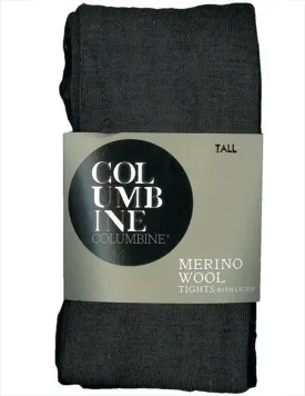 Columbine 332 Plain 70% Woolen Tights Grey (Charcoal)