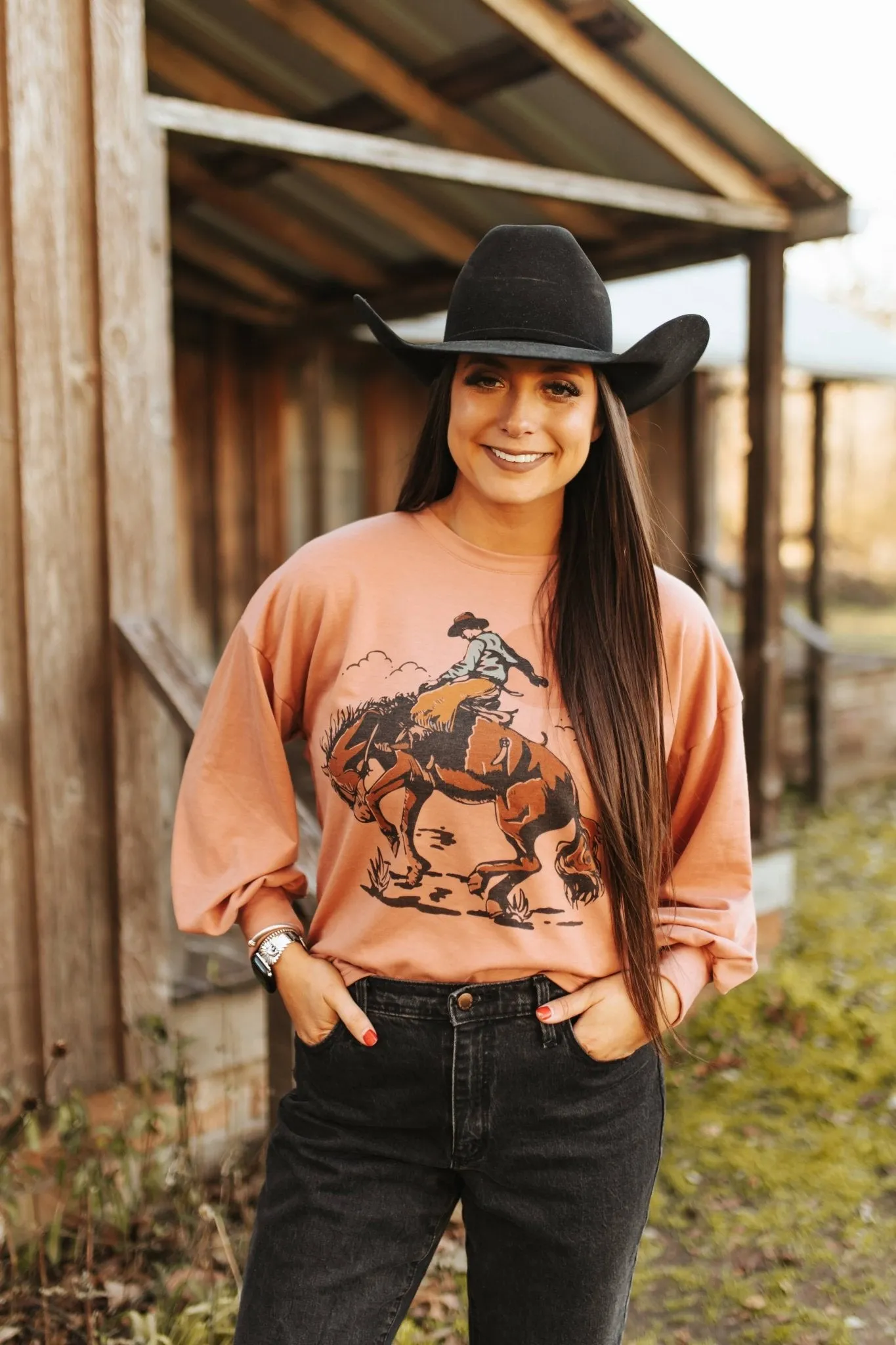 Cowboy Rider Graphic Sweatshirt