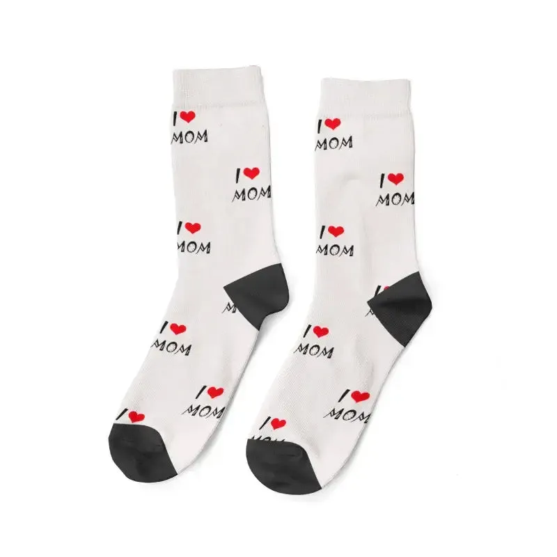 Custom I Love Dad Photo Socks