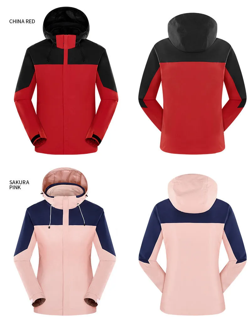 Custom Outdoor 3-in-1  Windproof Fleece Jackets