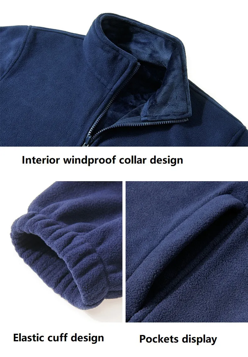 Custom Outdoor 3-in-1  Windproof Fleece Jackets