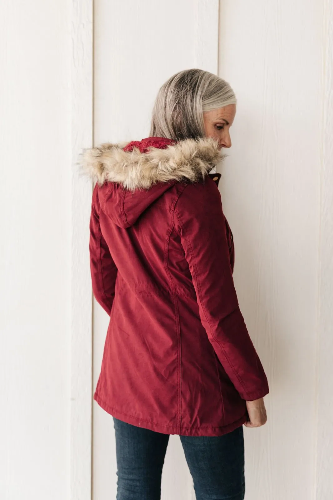 DOORBUSTER Winter Warm Coat in Wine