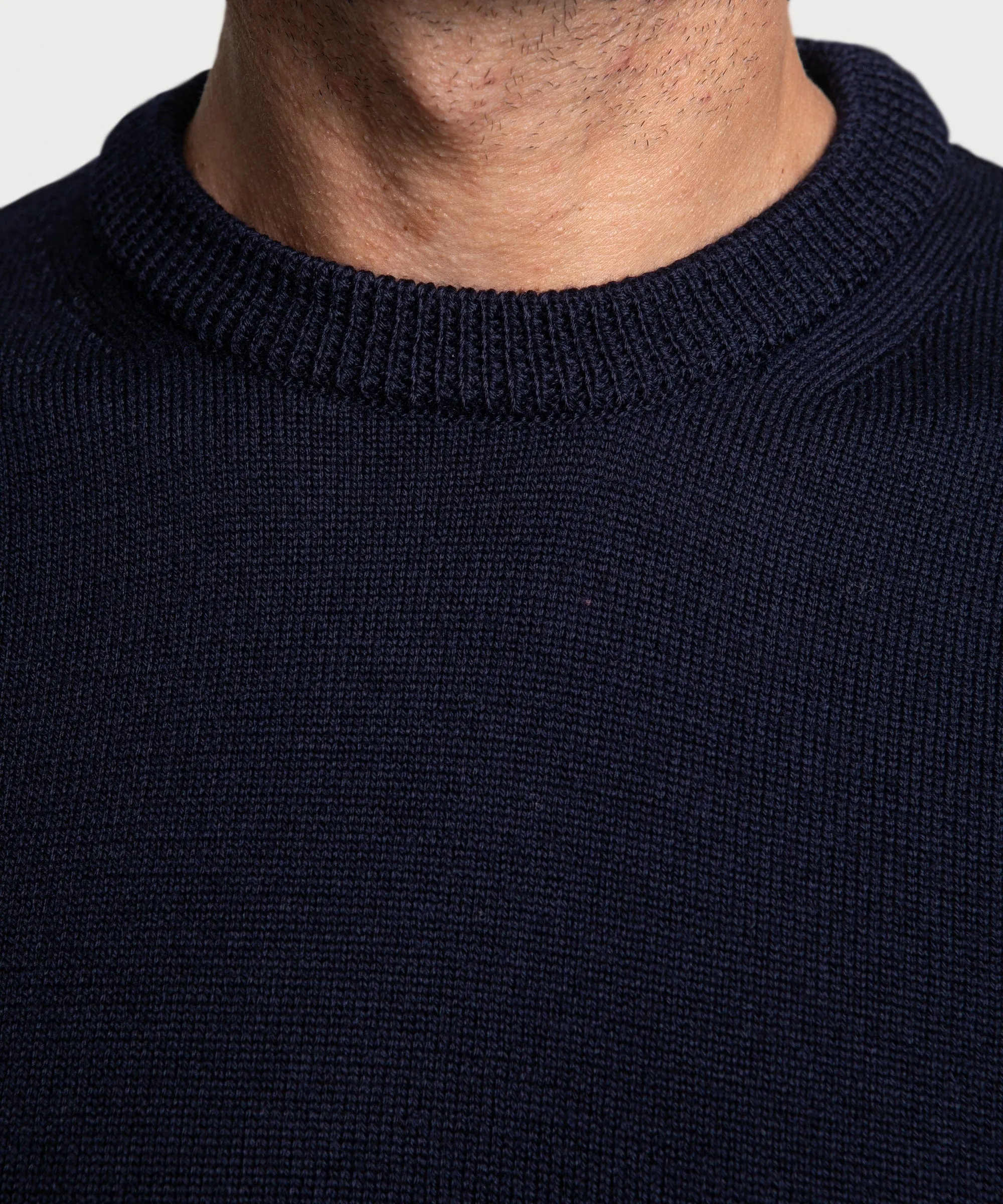 Double Ply Wool Roundneck Sweater