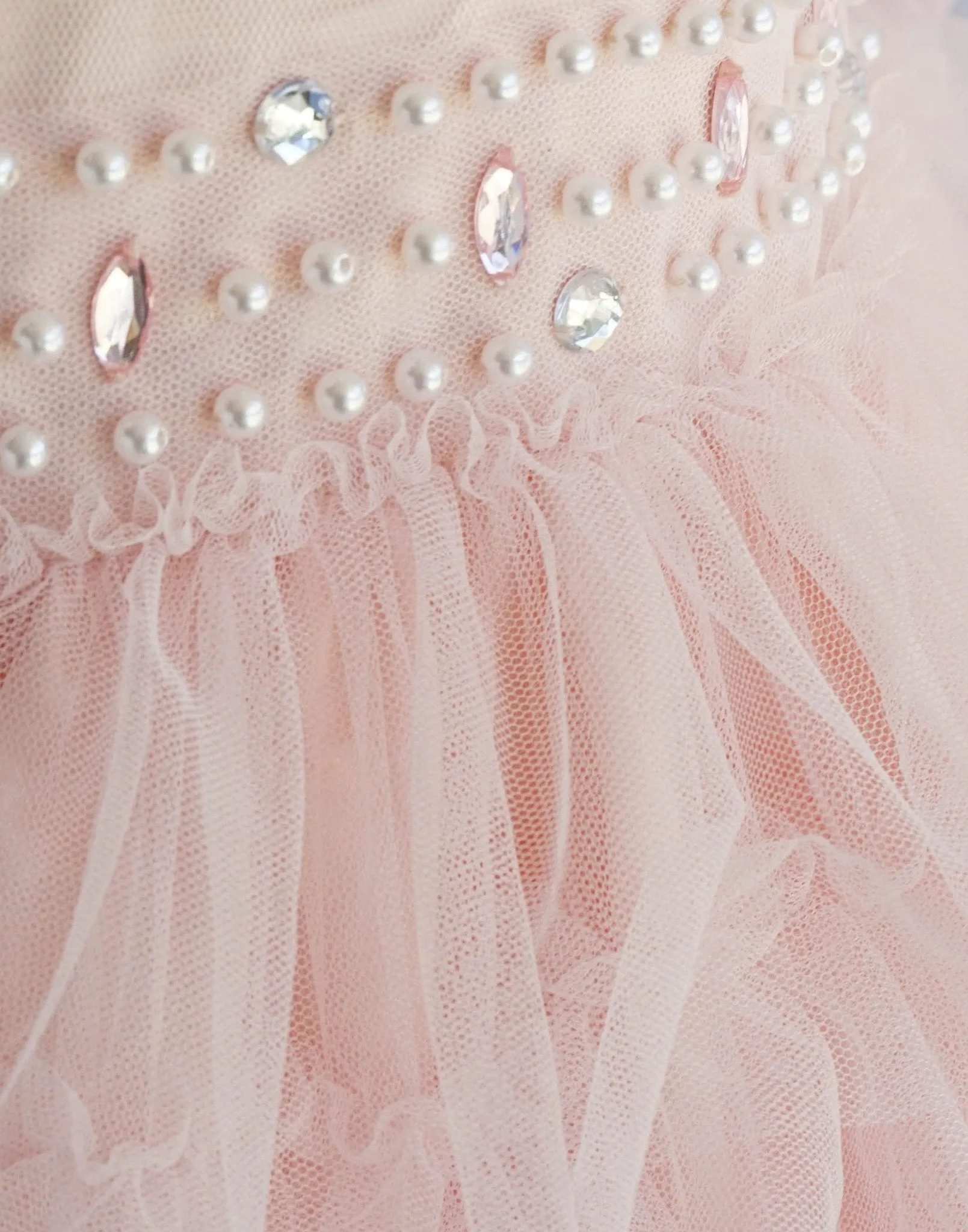 Enchanting Mesh Layered Princess Dress - Pink