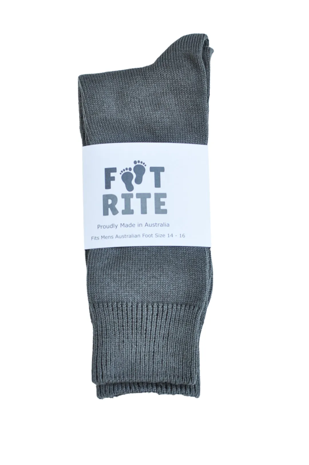 Extra Large Socks in Grey - Australian Made