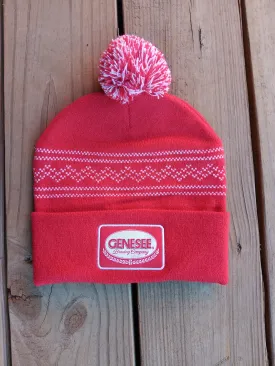 Genesee Brewing Co. Winter '24 Red Hat w/pom pom