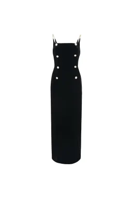 High waist dress dress|   Banquet little black dress long skirt