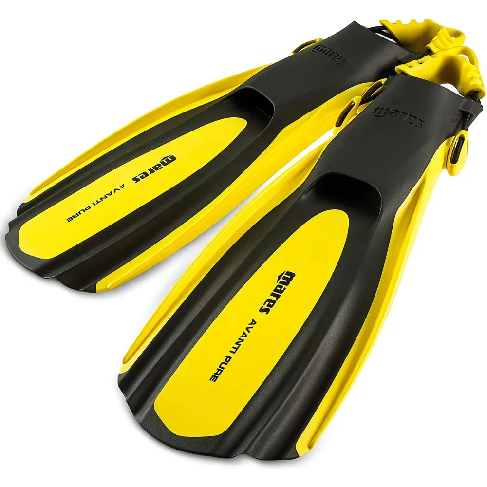 Mares Avanti Pure Open Heel Fins - Yellow - Size XXS - Clearance