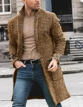 Men's Autumn Coarse Woollen Coat