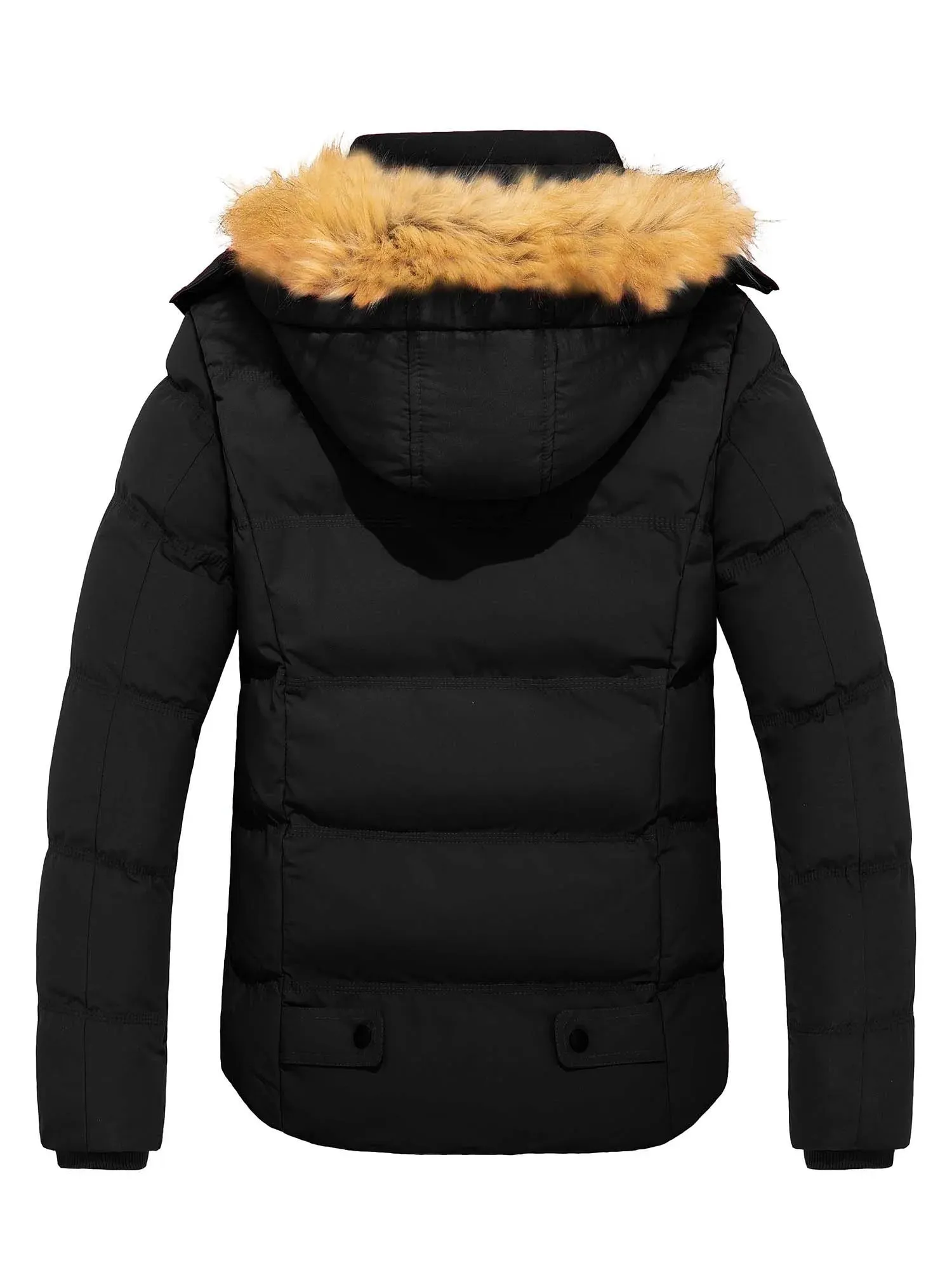 Men's Black Winter Puffer Coat