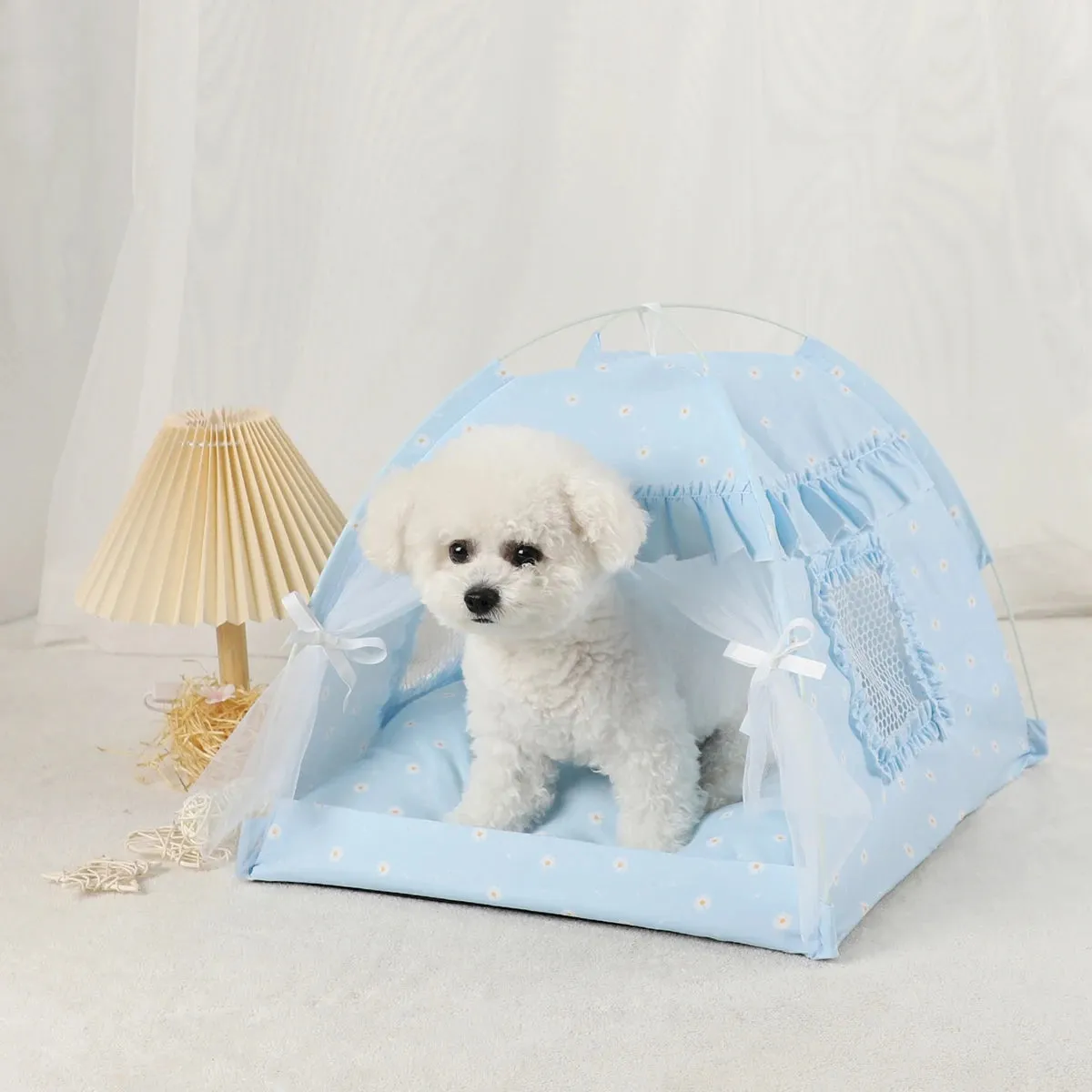 Pet Tent Bed Cats House Supplies Products Accessories Warm Cushions Furniture Sofa Basket Beds Winter Clamshell Kitten Tents Cat