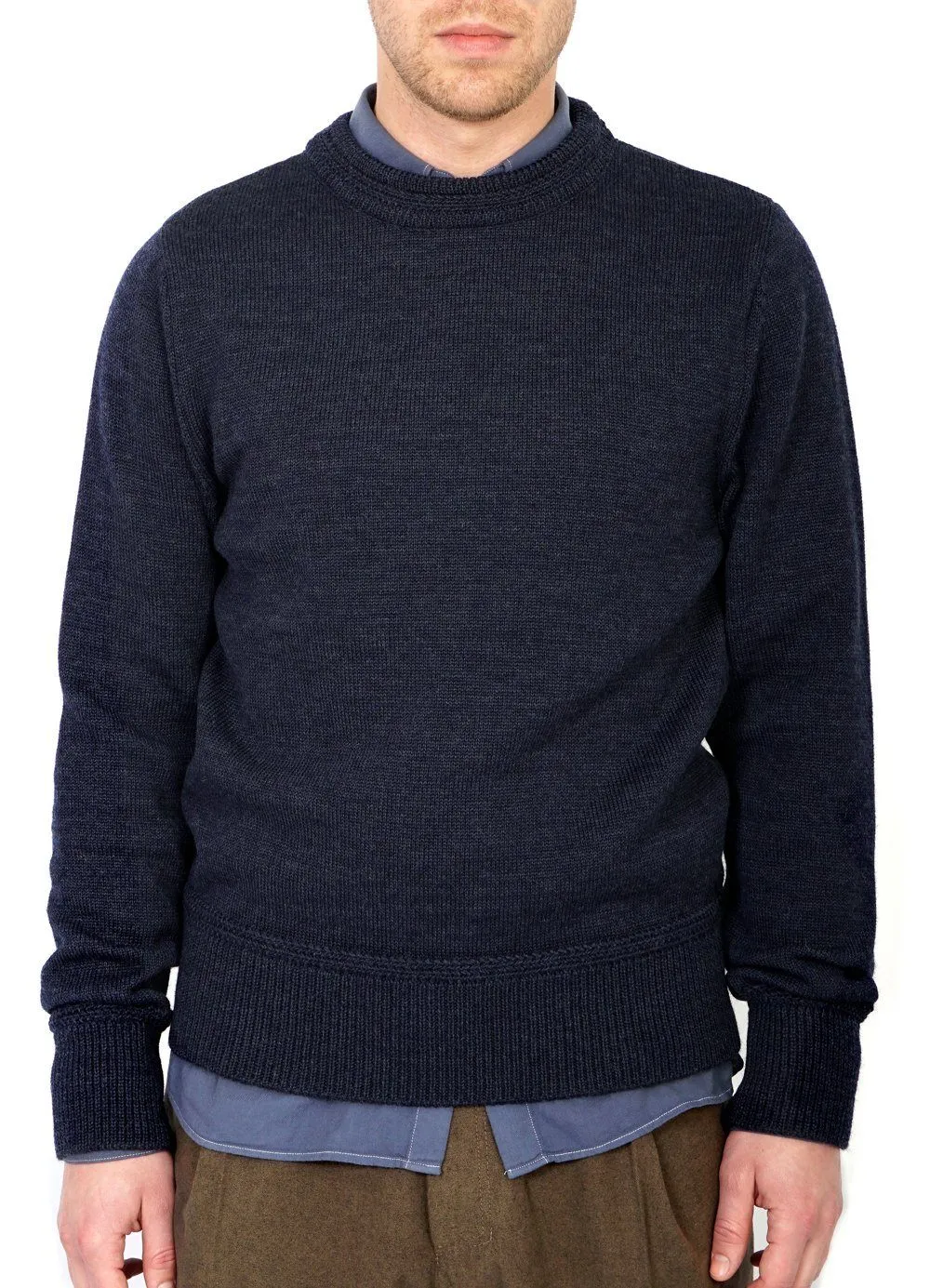 RAGNAR | Knitted Wool Sweater | Blue