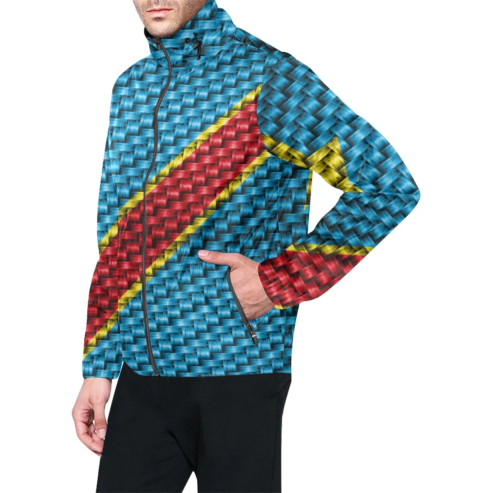 REP OF CONGO FLAG All Over Print Windbreaker for Unisex