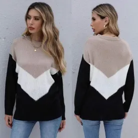 Round Neck Long-Sleeved Knitted Bottoming Sweater