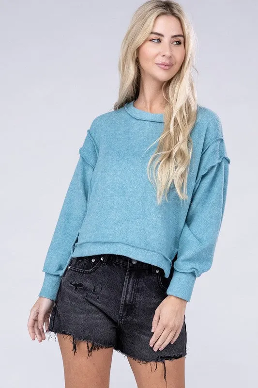 TEEK - Brushed Melange Oversized Sweater