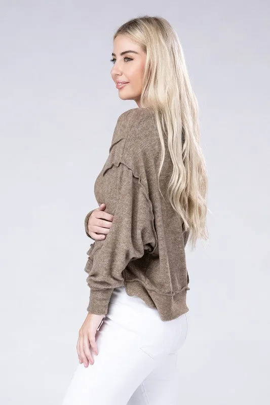 TEEK - Brushed Melange Oversized Sweater