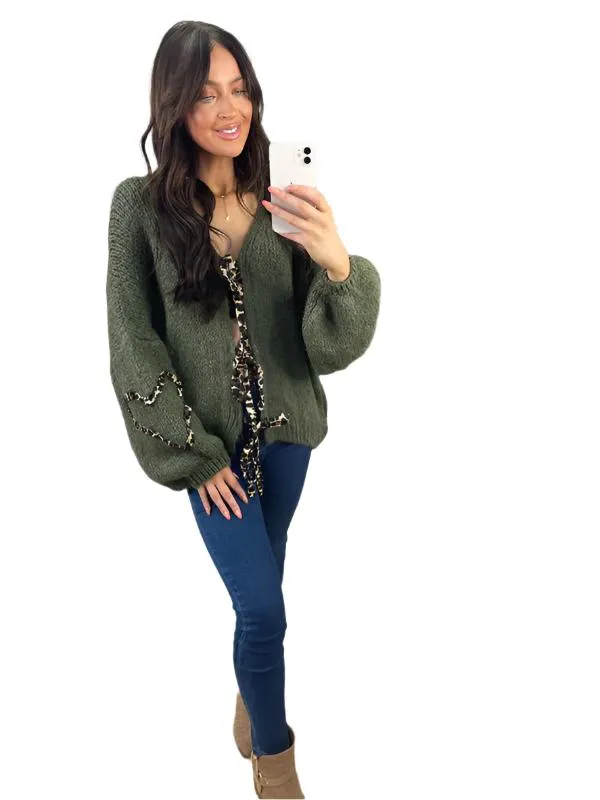 TEEK - Sweater Cardigan Loose Long-Sleeved Sweater