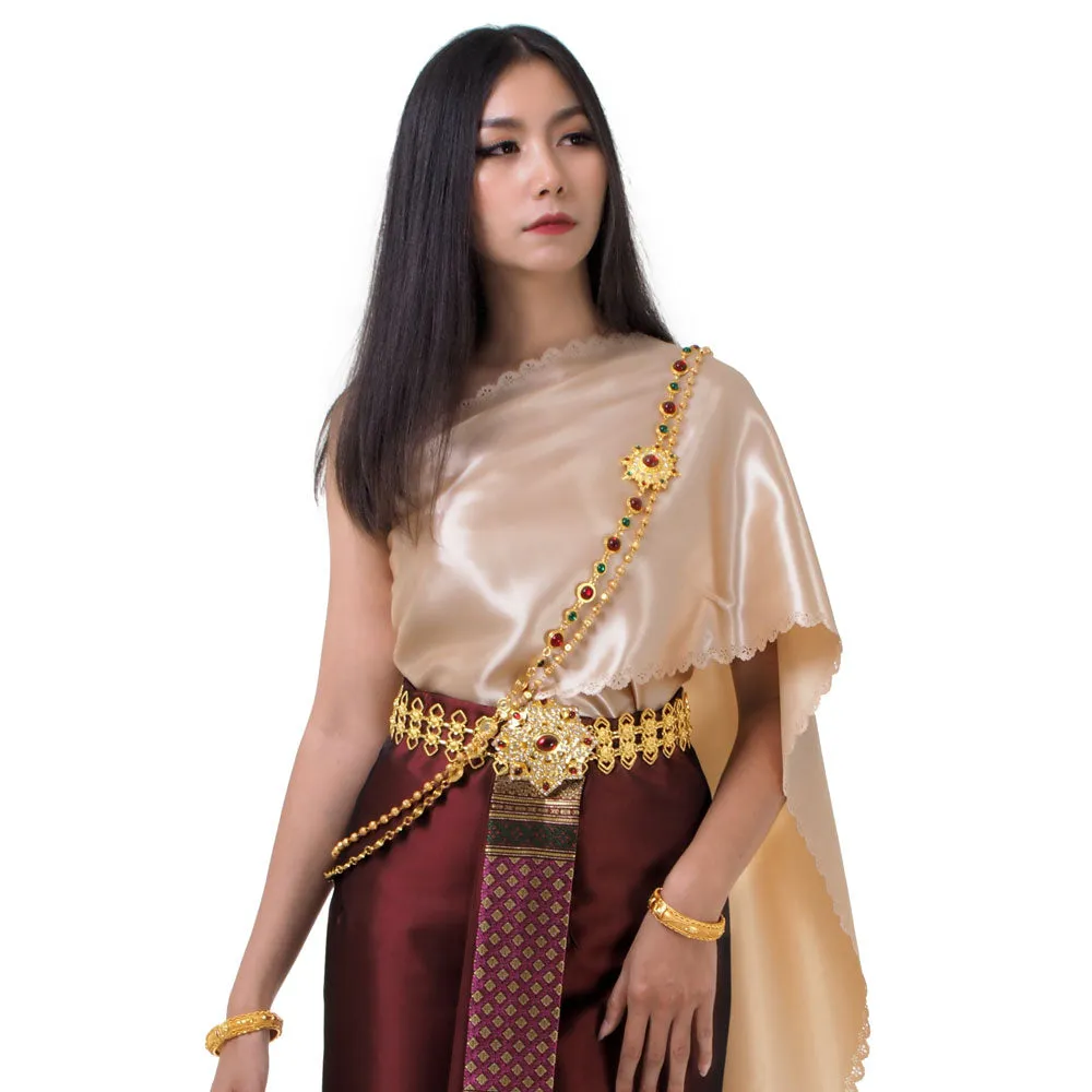 Traditional Chut Thai Dress Thanyarat Chic Style