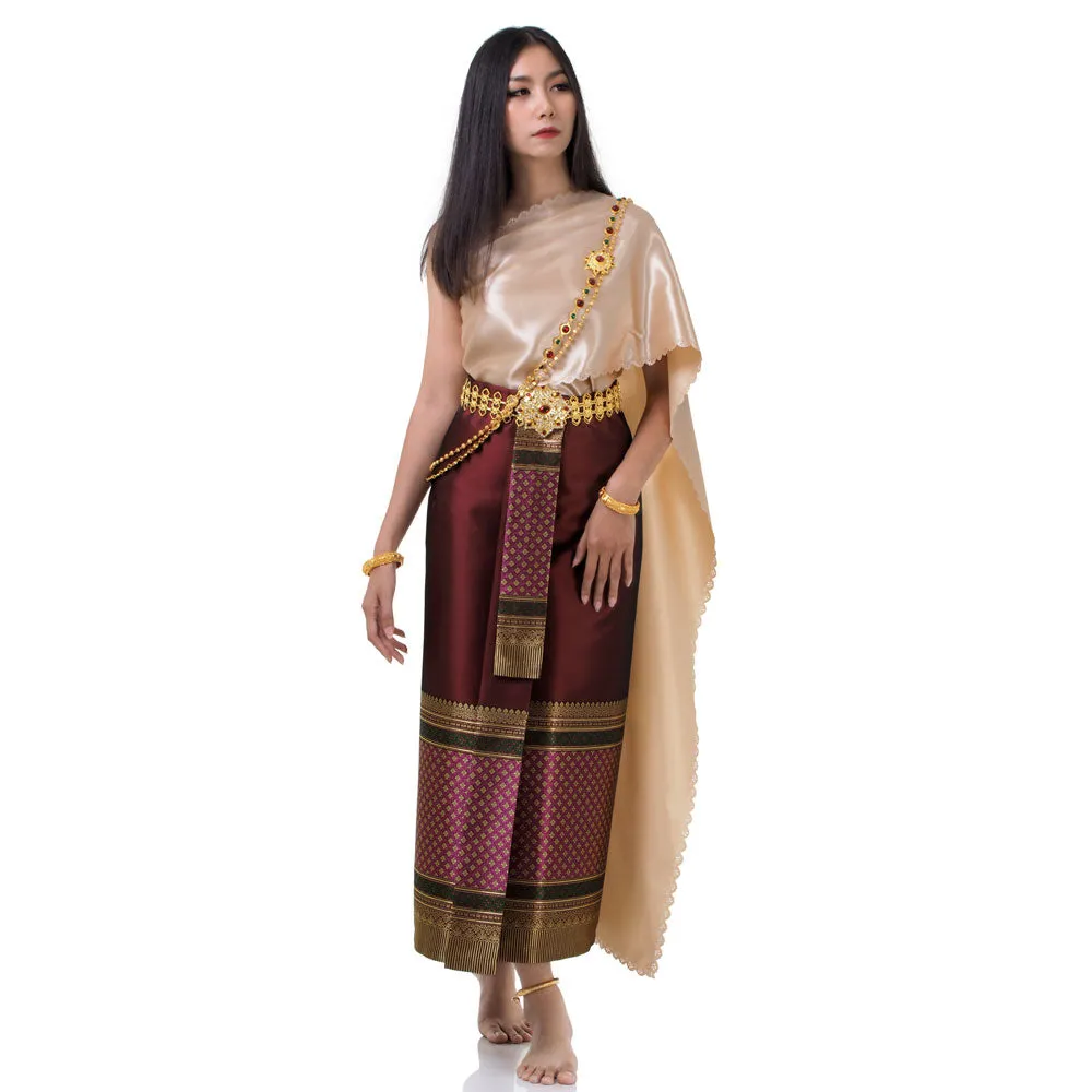 Traditional Chut Thai Dress Thanyarat Chic Style