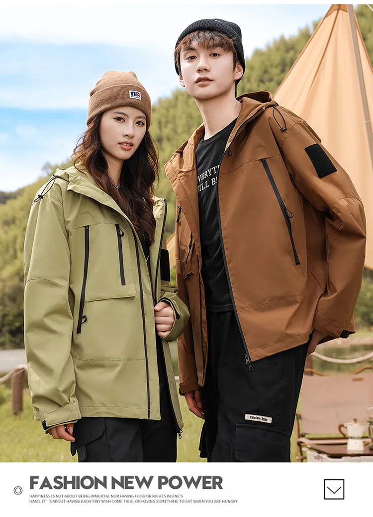 Unisex Hooded Waterproof Jacket