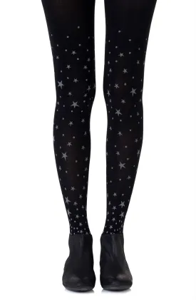 Zohara "Hollywood Boulevard" Black Tights